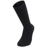 front angle of black highlander waterproof socks