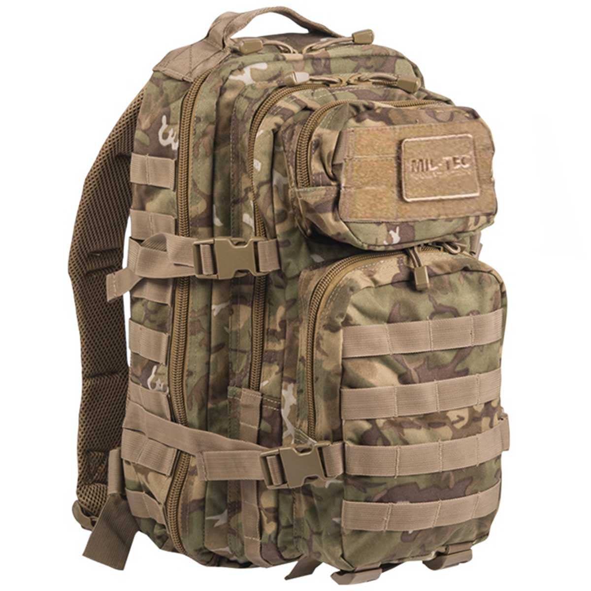 Mil-Tec MOLLE Assault Pack 20L Woodland Arid | Military Kit