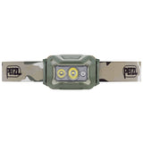 front of camo petzl aria 2 rgb headlamp
