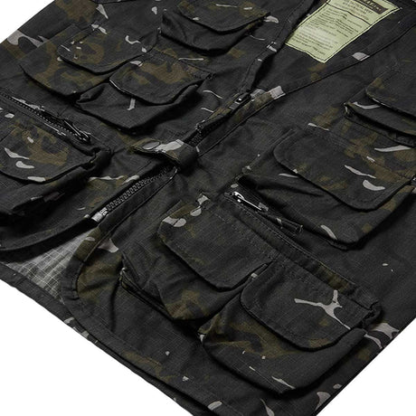 front pockets on kombat kids black btp camo tactical vest