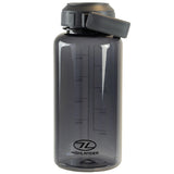 front view highlander njord 1000 tritan bottle black
