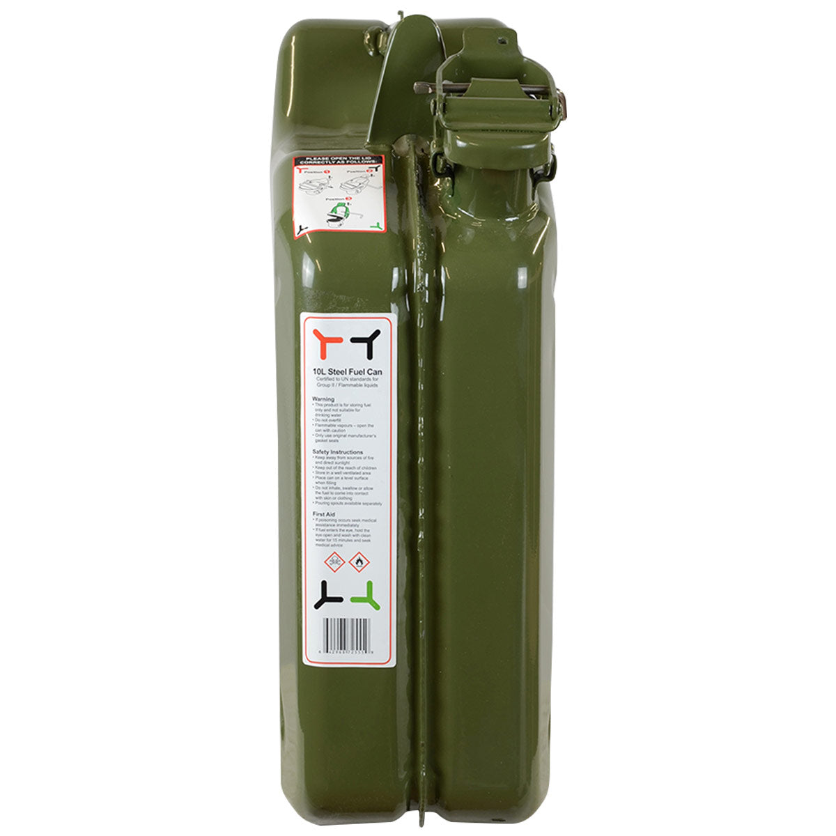 Steel Site Jerry Can 10L Green - Free Delivery | Military Kit