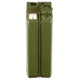 front  view non wavian steel site jerry can 20l olive