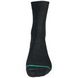front view of black 1000 mile double layer repreve socks