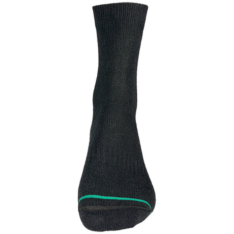 front view of black 1000 mile double layer repreve socks
