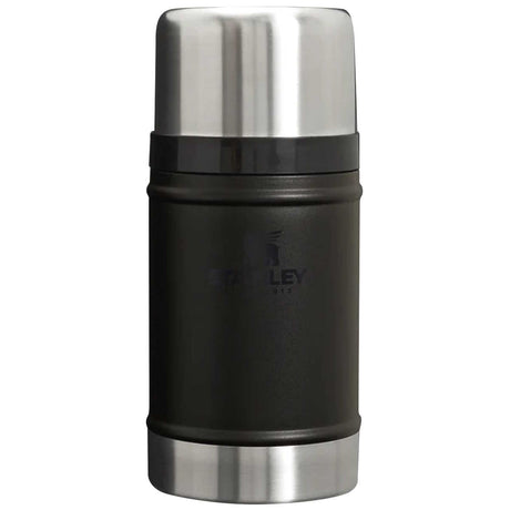 front view of black 700ml stanley legendary food jar