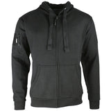 front view of black kombat spec ops hoodie