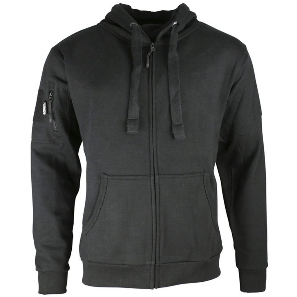 Kombat Spec-Ops Zipped Hoodie Black - Free Delivery | Military Kit