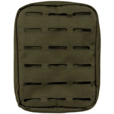 front view of green viper lazer medium molle utility pouch