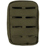 front view of green viper lazer small molle utility pouch