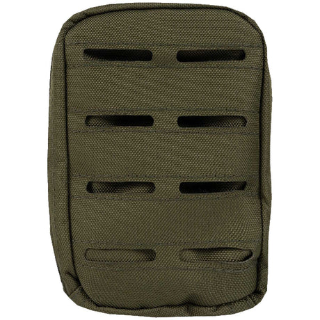front view of green viper lazer small molle utility pouch