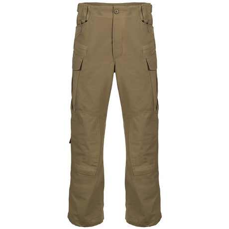 front view of helikon sfu next coyote trousers