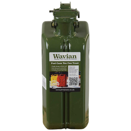 front view of khaki green wavian nato 5 litre jerry can