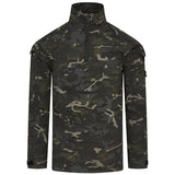 front view of kombat spec ops ubacs black btp camo