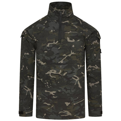 front view of kombat spec ops ubacs black btp camo
