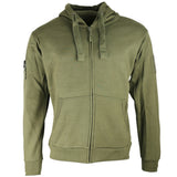 front view of olive kombat spec ops hoodie