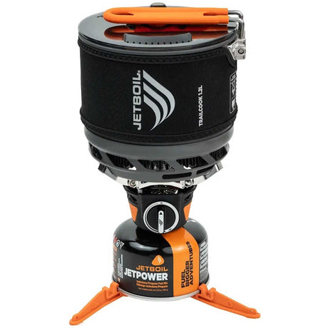 fully assembled jetboil black 1.2l trailcook system