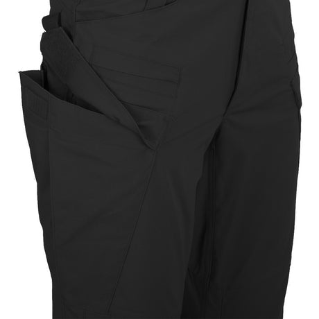 helikon sfu next black trouser mk2 with large cargo leg pockets