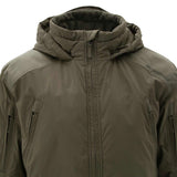 high collared olive green carinthia 5.0 mig jacket