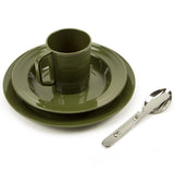 highlander camping cutlery set plate bowl cup kfs