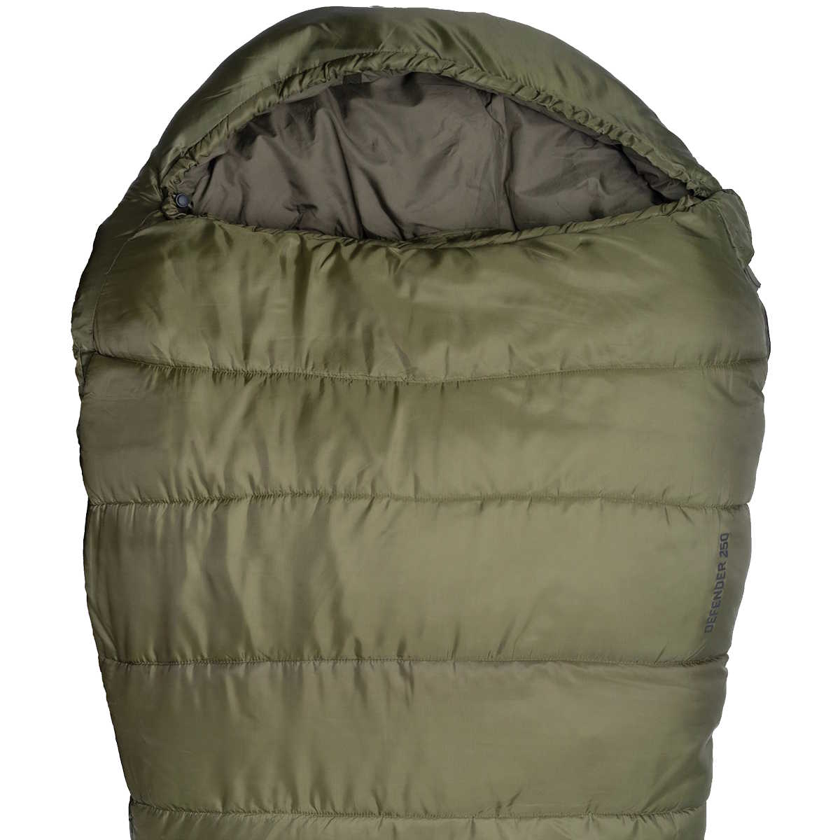highlander defender 350 green sleeping bag with thermal hood
