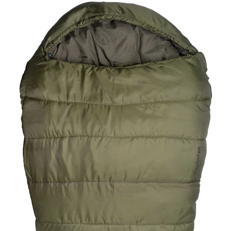 highlander defender 350 green sleeping bag with thermal hood