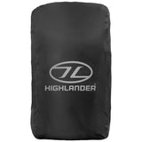 highlander ducks back raincover on bag black small
