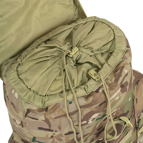 highlander forces 44l rucksack hmtc camo with snow cover closure