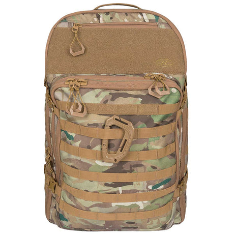 highlander harrier full clamshell pack 45l hmtc camo