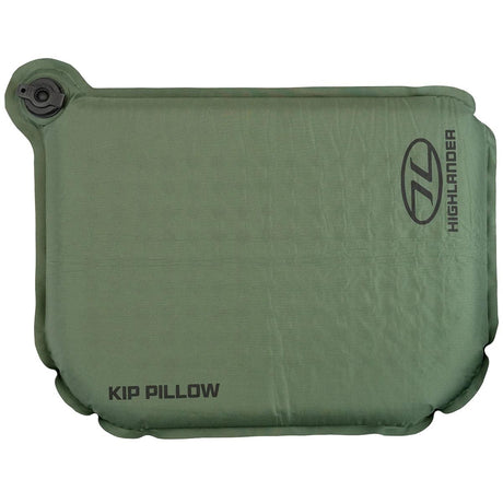 highlander kip self inflating pillow olive green