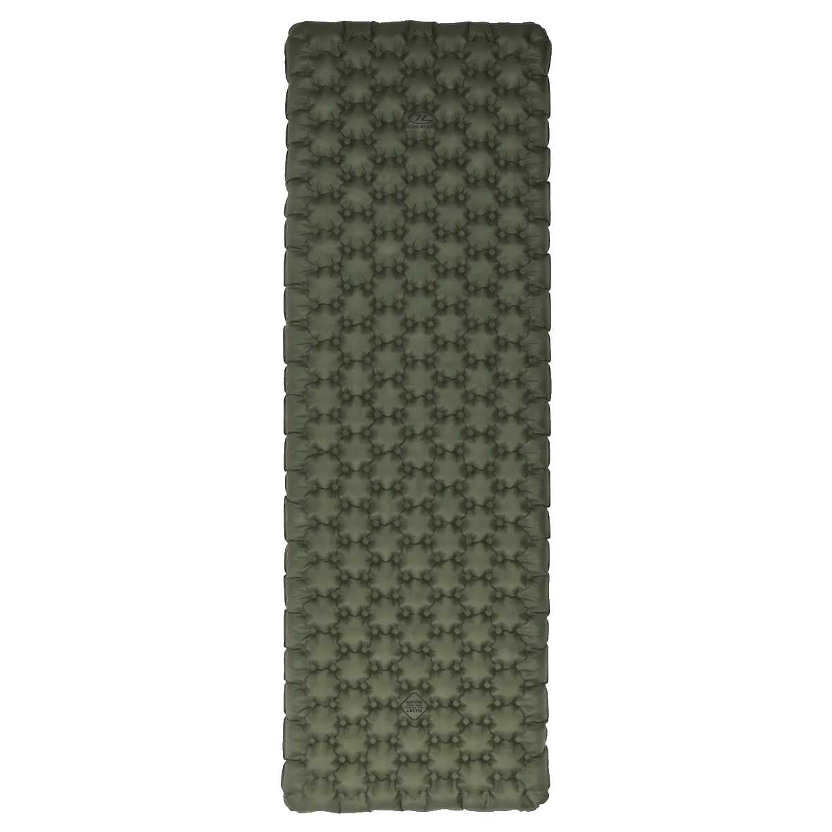 highlander nap pak arctic r11 inflatable sleeping mat olive