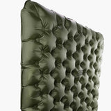 highlander olive green nap pak arctic r11 inflatable sleeping pad with hex pattern
