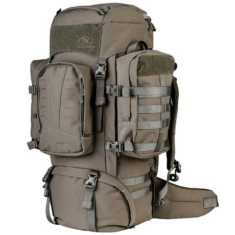 highlander-pinnacle-rucksack-90l-ranger-green-front-side-molle-attachable-packs