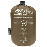 highlander ranger green stow go 2 jacket stuff sack