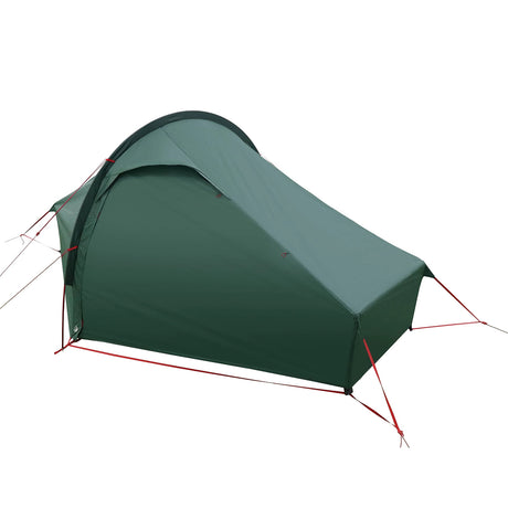 highlander respite 1 person tunnel tent closed door