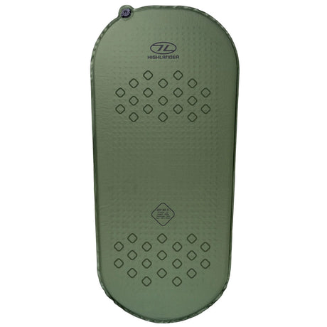 highlander self inflating kip mat compact 30mm olive green
