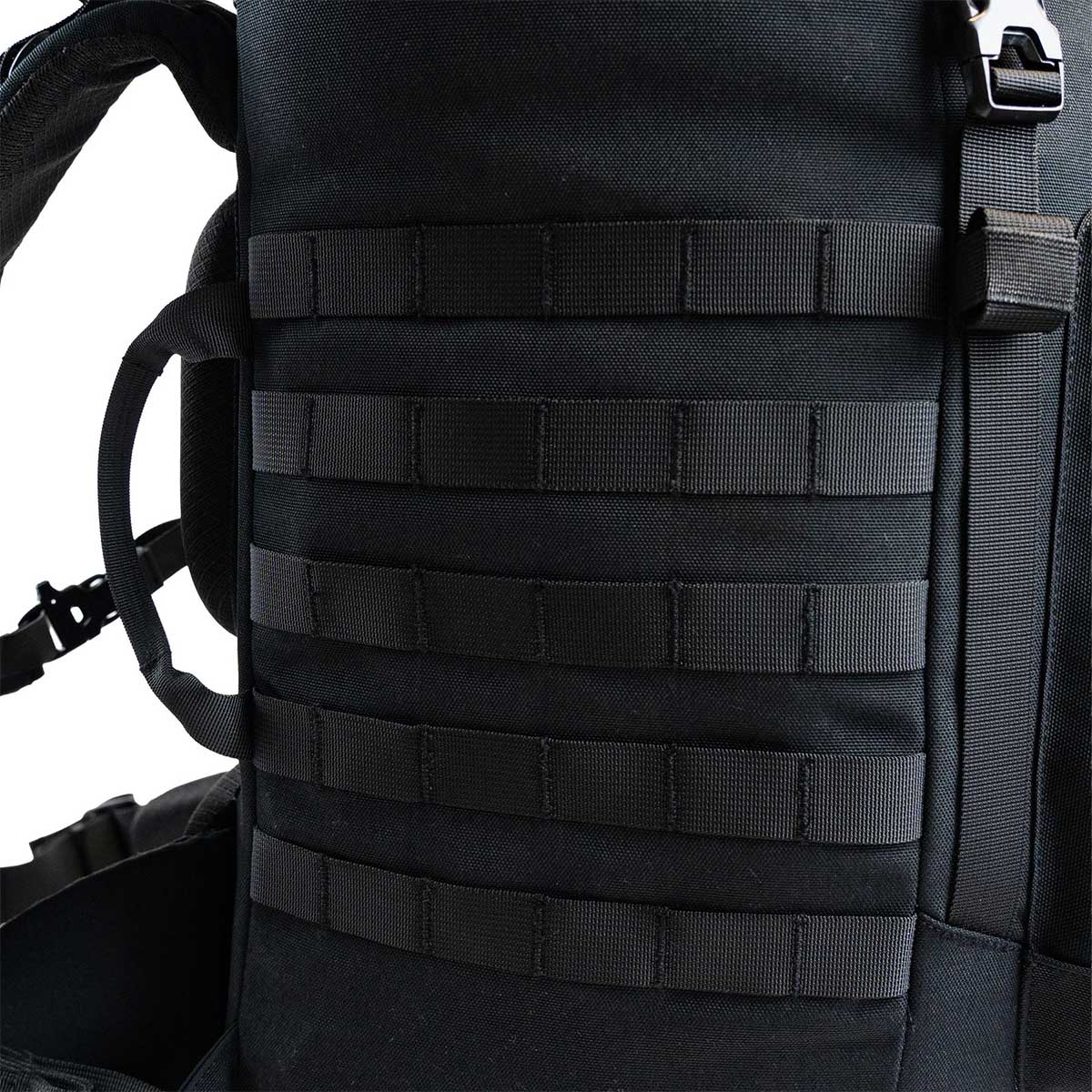 highlander tactical pinnacle rucksack 50l black molle attachment points