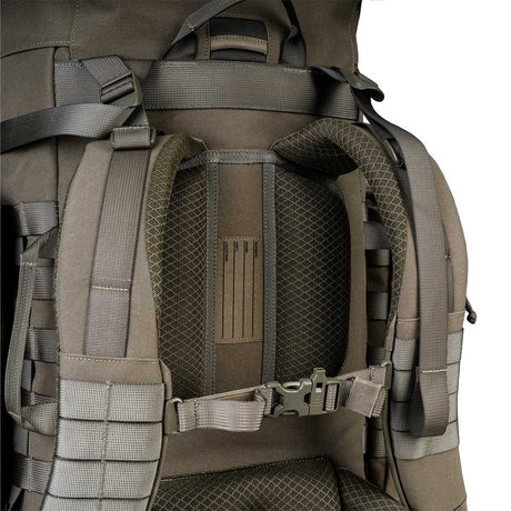 highlander tactical pinnacle rucksack 50l ranger green rear identity card