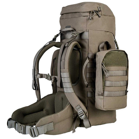highlander tactical pinnacle rucksack 50l ranger green with removeable padded hip belt