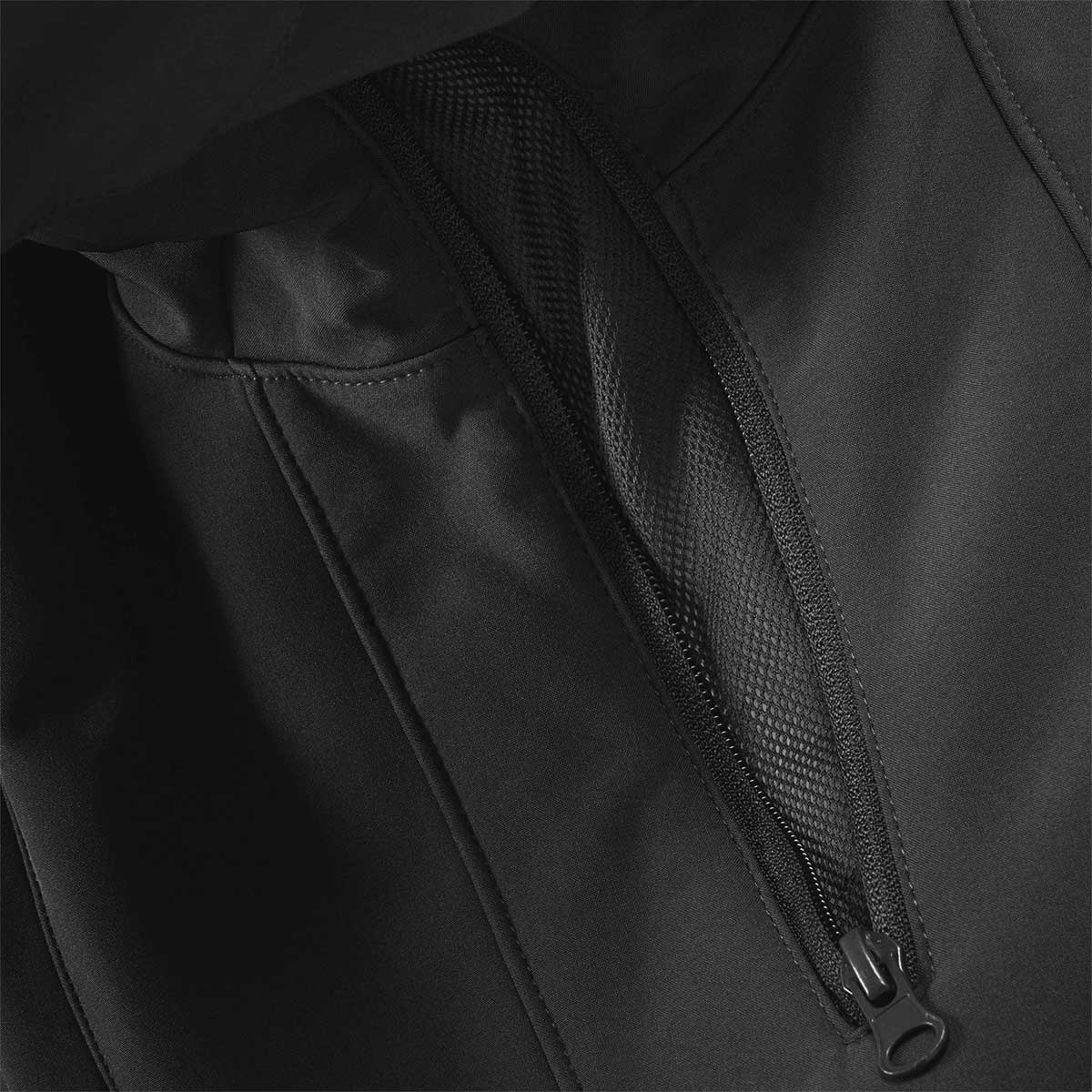 highlander tactical softshell jacket black under arm zip