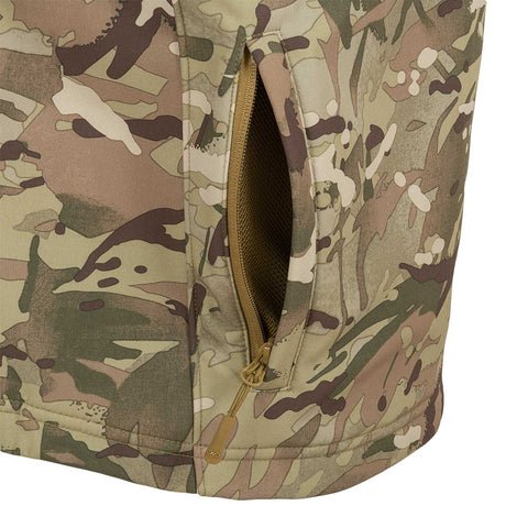 highlander tactical softshell jacket hmtc camo side ziped pocket