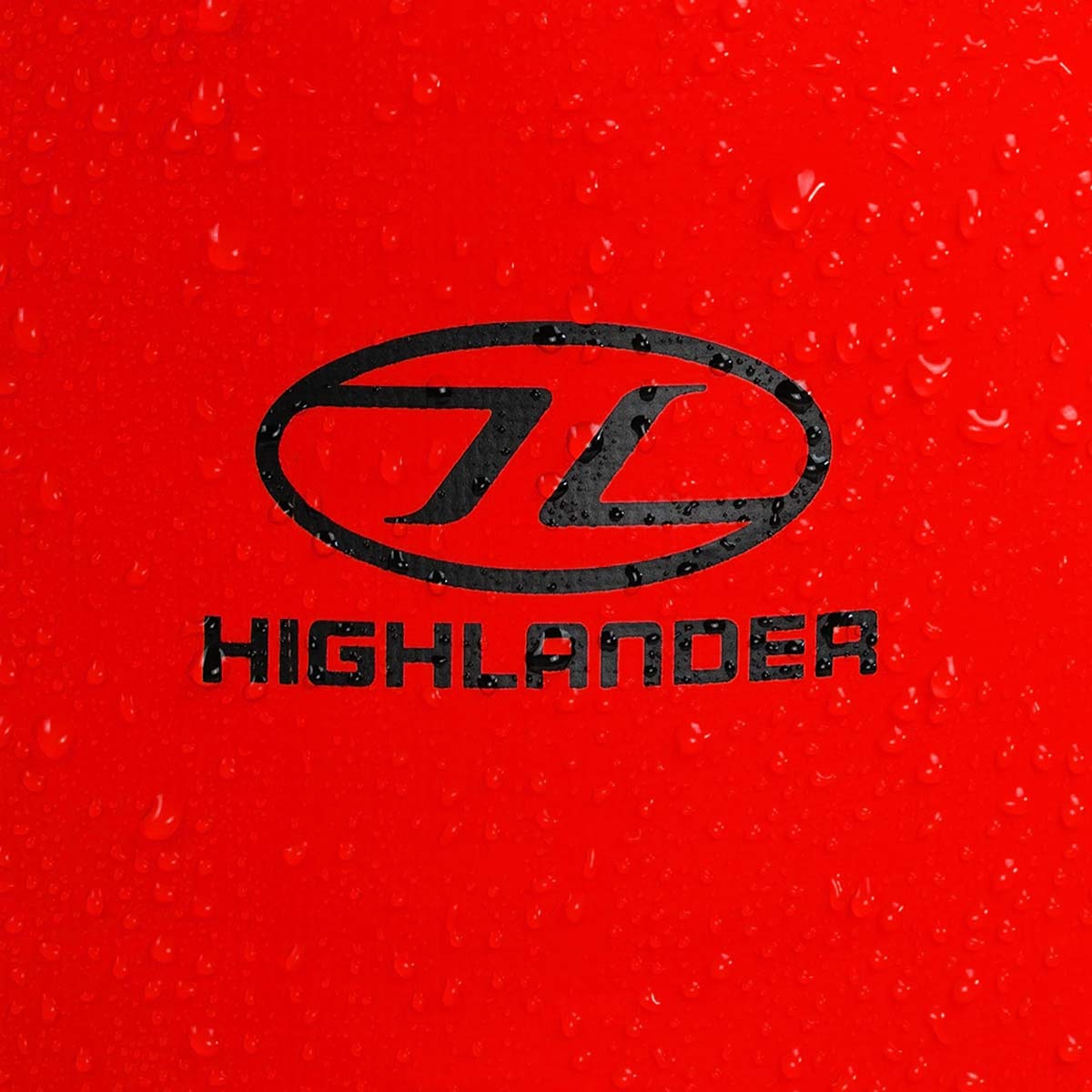 highlander troon 35l waterproof duffle bag red logo
