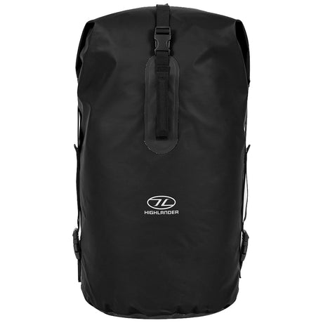 highlander troon tri laminate 35l waterproof duffle bag black