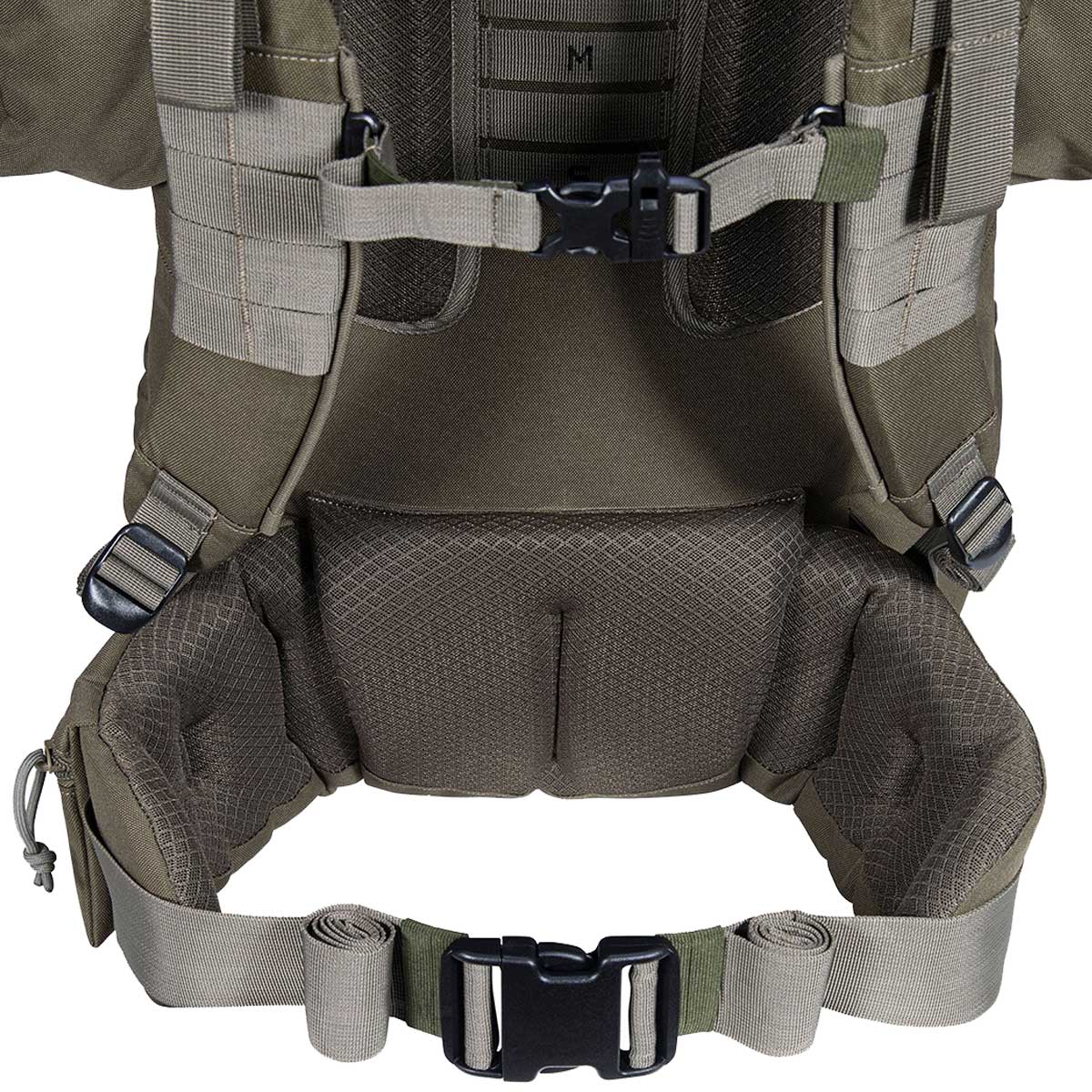 hip belt on 88l ranger green highlander forces elite pack