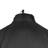 hood pouch and toggle on black highlander halo full zip jacket
