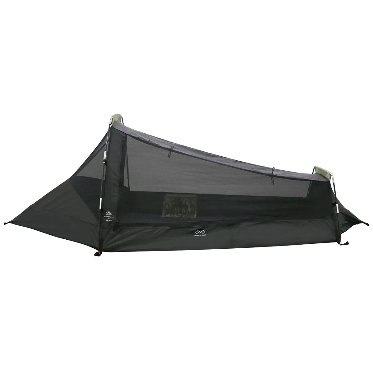 integrated bug net of scarab green highlander blackthorn 1 gen2 one person tent
