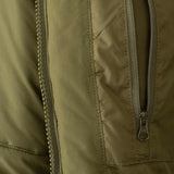 internal pocket of snugpak tomahawk olive insulated jacket