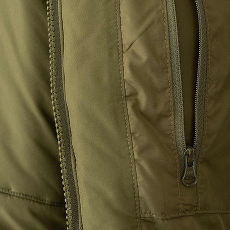 internal pocket of snugpak tomahawk olive insulated jacket
