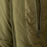 internal pocket of snugpak tomahawk olive insulated jacket