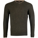 jack pyke ashcombe v neck pullover dark olive